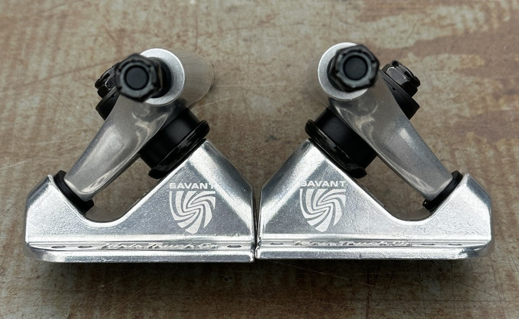 Savant 180mm 43° Longboard Trucks Polished – Paris Truck Co Savant 180mm 43° Longboard Trucks Polished – Paris Truck Co