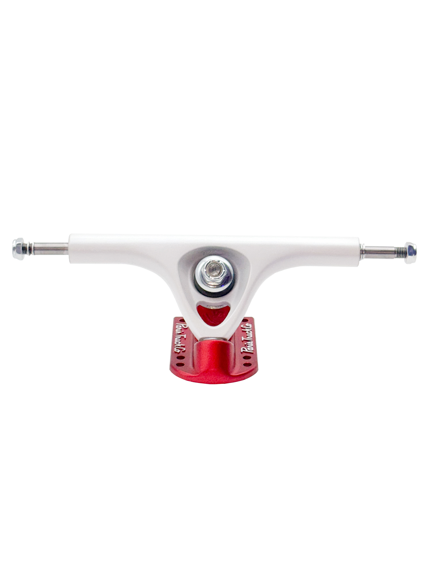 V3 180mm 50° Longboard Trucks Candy Cane Mix-Up Pearl White / Scarlet Red