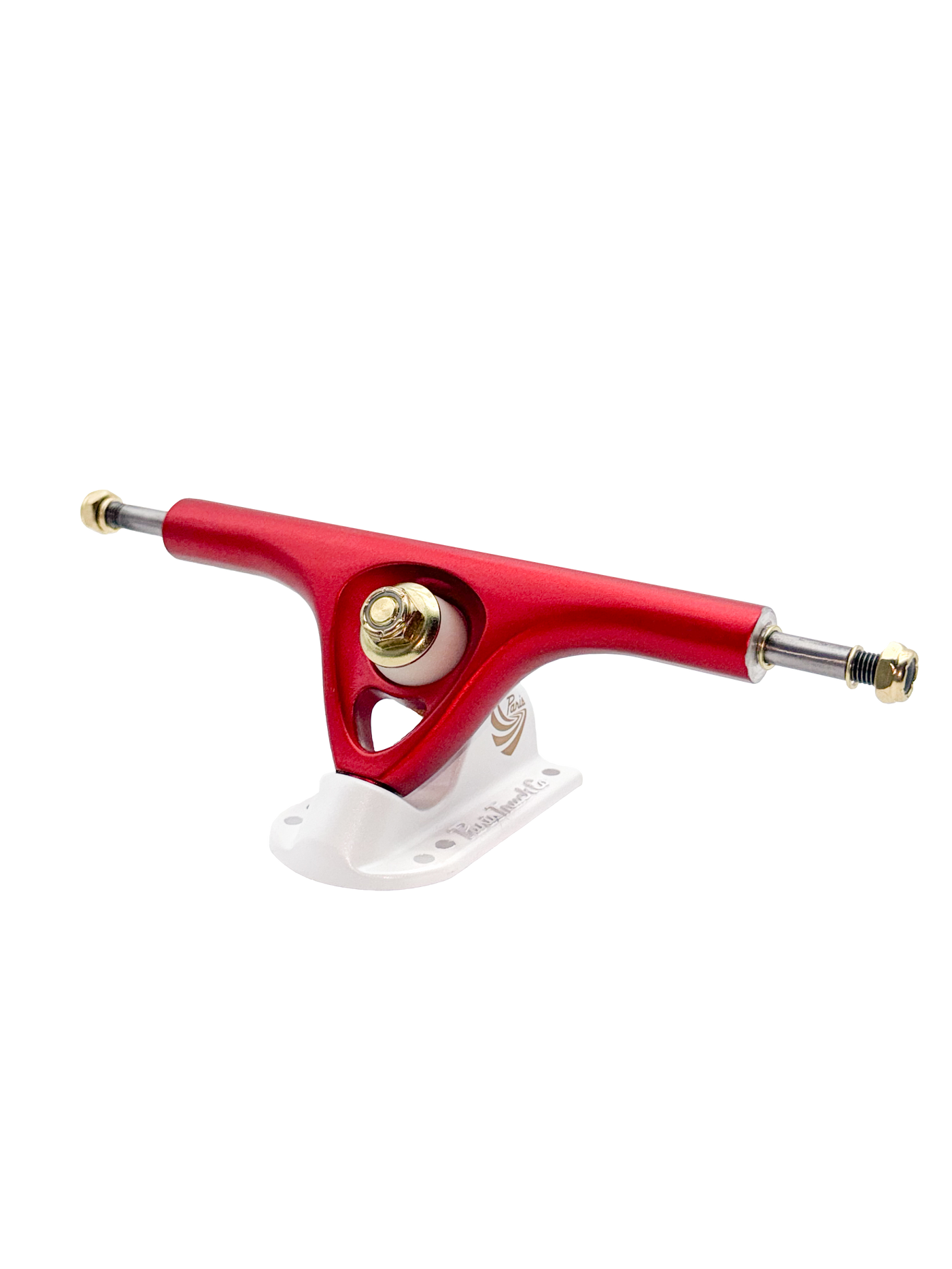 V3 180mm 50° Longboard Trucks Candy Cane Mix-Up Scarlet Red / Pearl White
