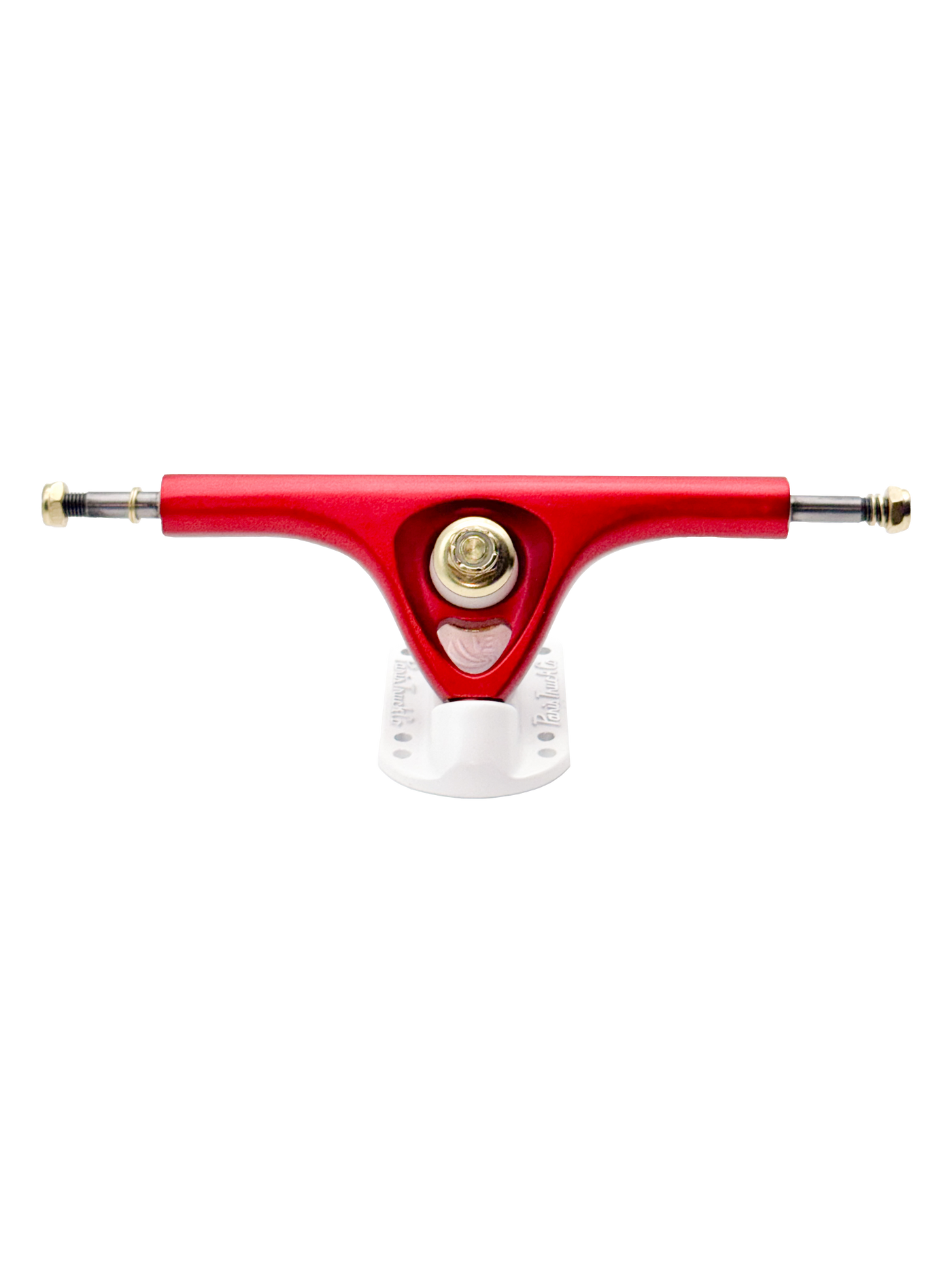 V3 180mm 50° Longboard Trucks Candy Cane Mix-Up Scarlet Red / Pearl White