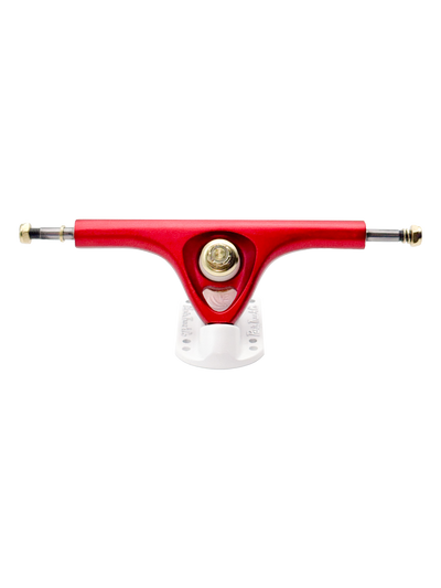 V3 180mm 50° Longboard Trucks Candy Cane Mix-Up Scarlet Red / Pearl White