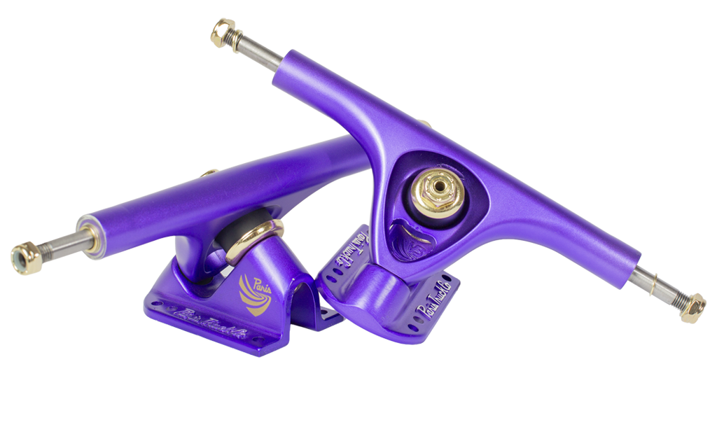 V3 Hollow Lite 165mm 50º Longboard Trucks Purple Satin – Paris