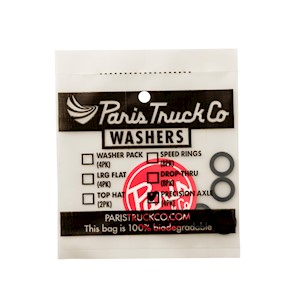 PARIS - PRECISION AXLE WASHER - BLACK - 4 PACK