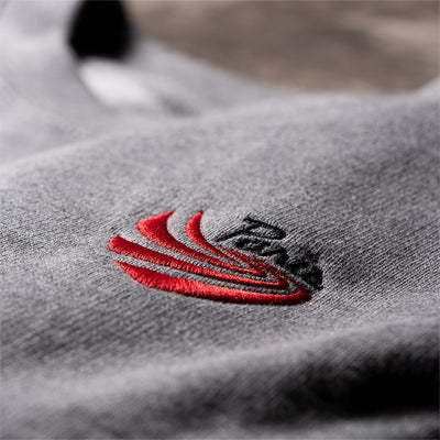 Swoosh Emb Crewneck - Grey - Paris Truck Co