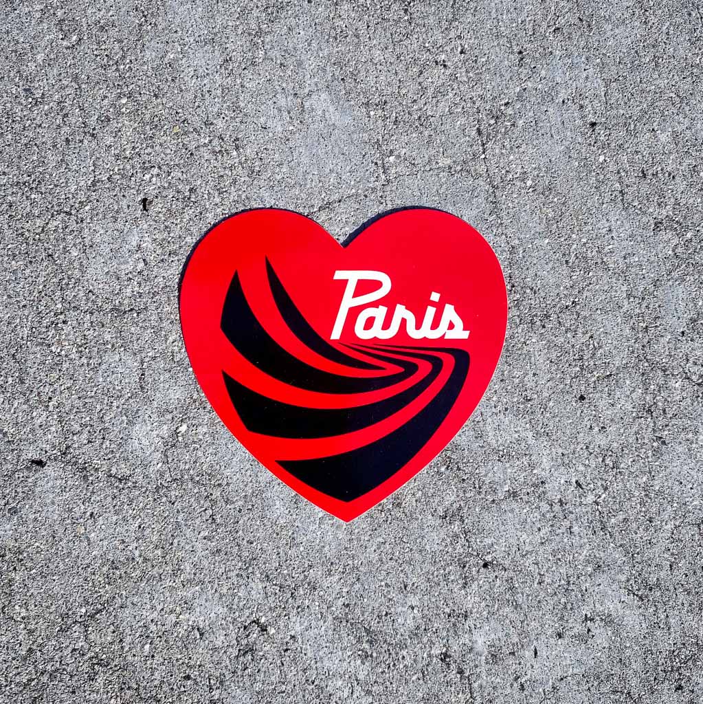 Paris Heart Sticker - Single 4" - Paris Truck Co